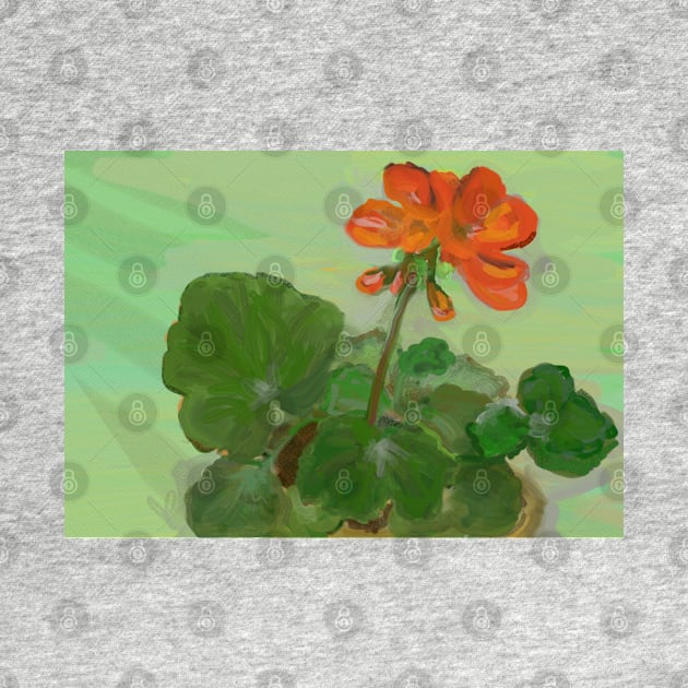 An Orange Geranium by trishaclarkin